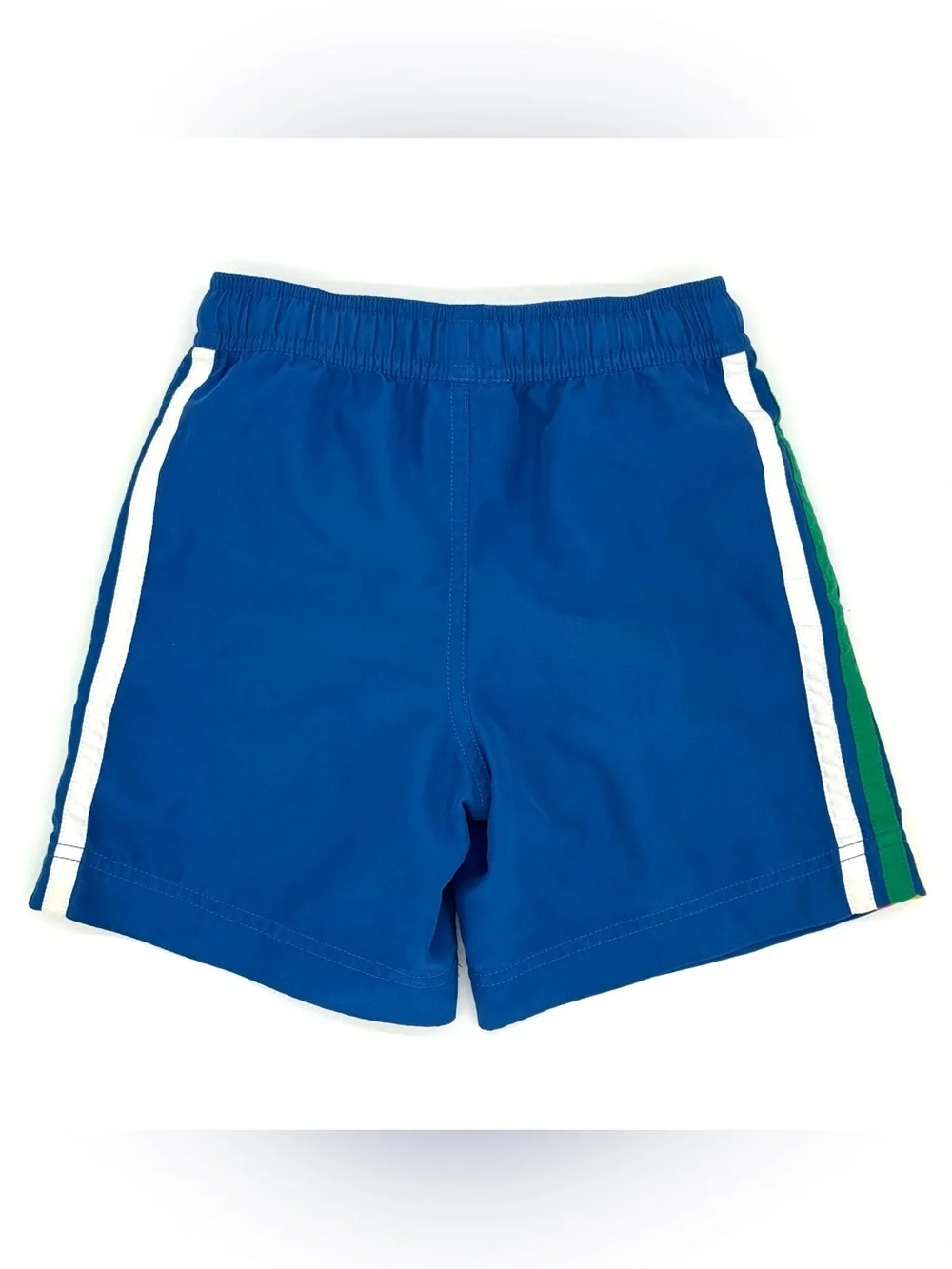 EUC Hanna Andersson Little Boys Rainbow Stripes Swim Trunks / Shorts in Blue 6-7